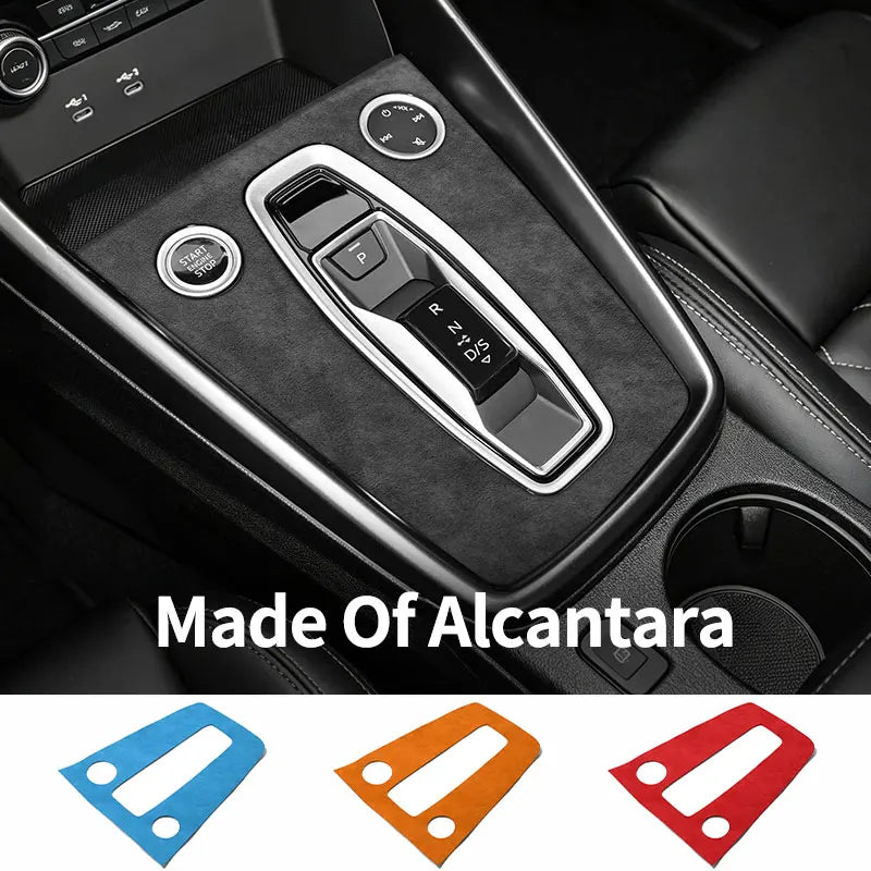 Premium Alcantara Car Center Console Gear Shift Panel Cover for Audi A3 S3 8Y (2020-) Car Interior Accessory OEM