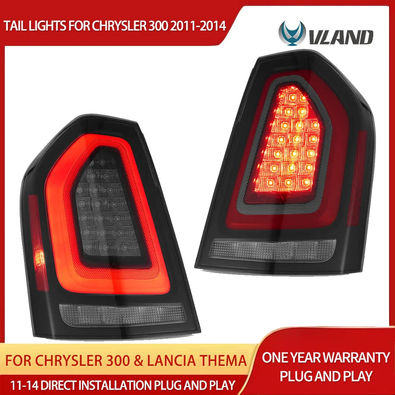 LED Tail Lights with Animation for Chrysler 300 2011 Car Interior Accessory Vland