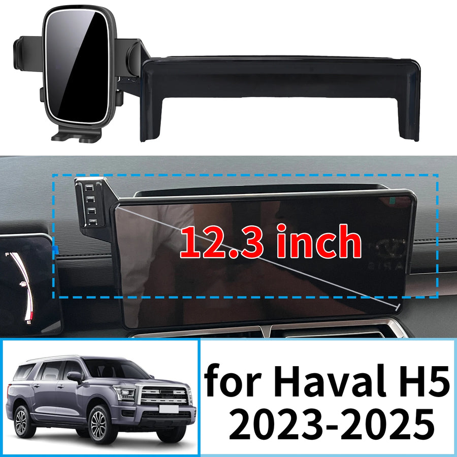 Smart Wireless Charging Phone Holder for Haval H5 2023–2025 Car Phone Holder CATUSIKI