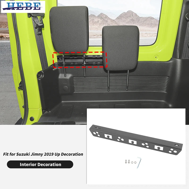 Tailgate Headrest Rack for Suzuki Jimny 2019-2025 Car Interior Accessory HEBE
