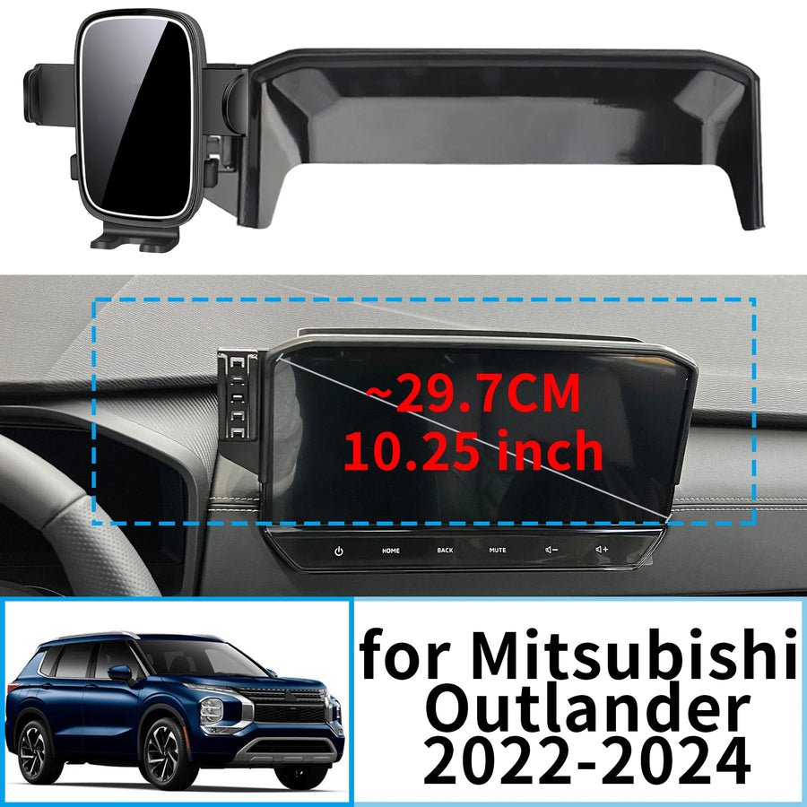 Screen Mount Wireless Charger for Mitsubishi Outlander 2022–2024 Car Phone Holder OEM