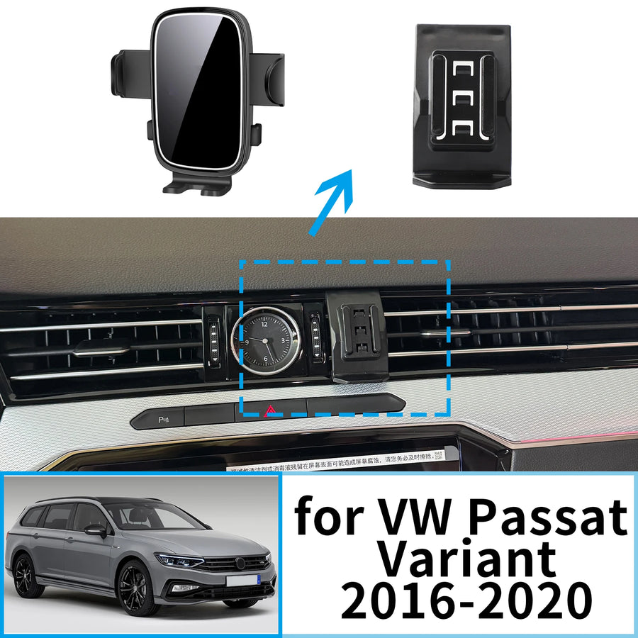 Smart Wireless Charging Phone Mount for VW Passat 2016–2020 Car Phone Holder CATUSIKI