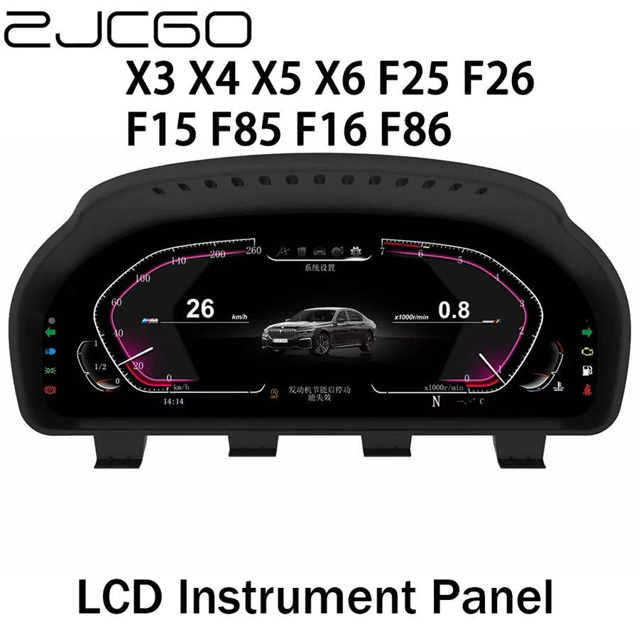 12.3 Inch Digital Instrument Cluster for BMW X3 X4 X5 X6 Android Head Unit ZJCGO Default Title