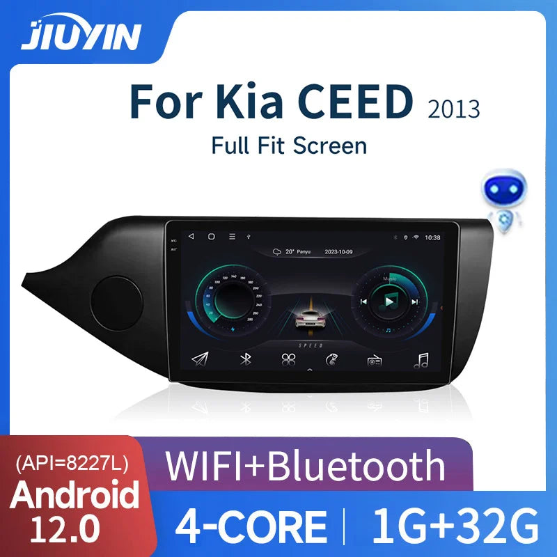 Android 12 Multimedia Navigation System for Kia Ceed 2 JD Android Head Unit JIUYIN