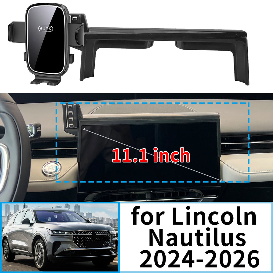 Stable Screen-Mounted Phone Holder for Lincoln Nautilus 2024–2026 Car Phone Holder OEM