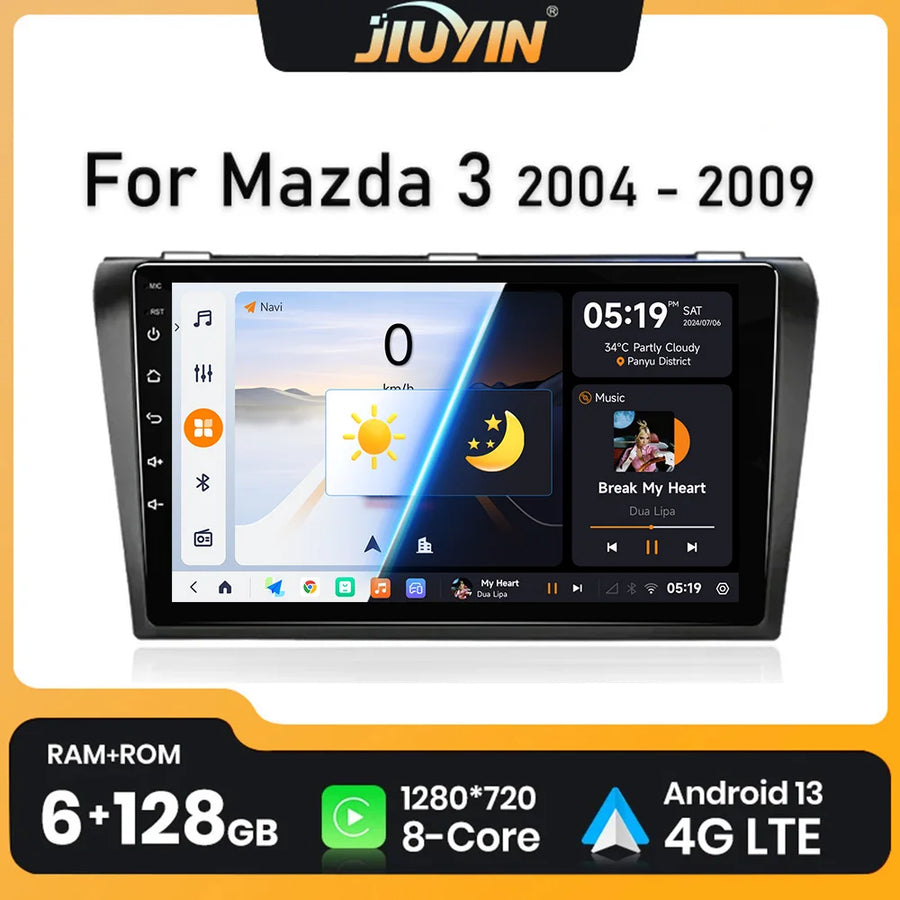Wireless CarPlay Android 13 Radio for Mazda 3 2004–2013 Android Head Unit JIUYIN