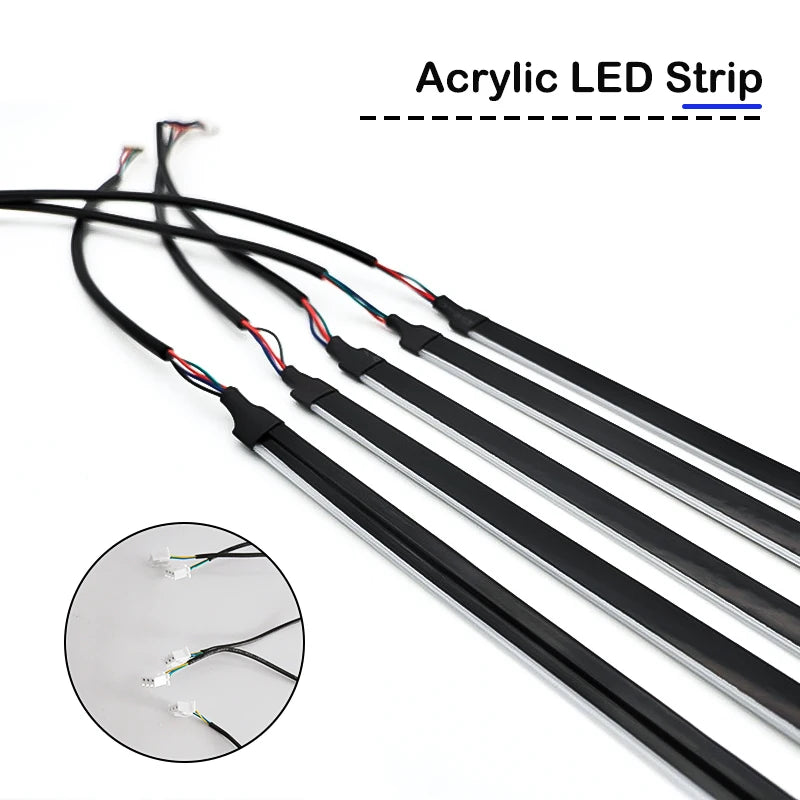 RGB Bluetooth Acrylic Strip for Universal Car Interior LED Ambient Light MAGIC COLORM