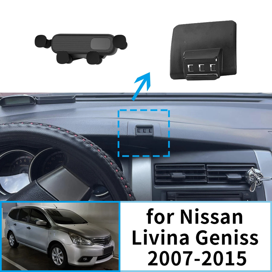 Wireless Charging Navigation Phone Stand for Nissan Livina 2007–2015 Car Phone Holder CATUSIKI