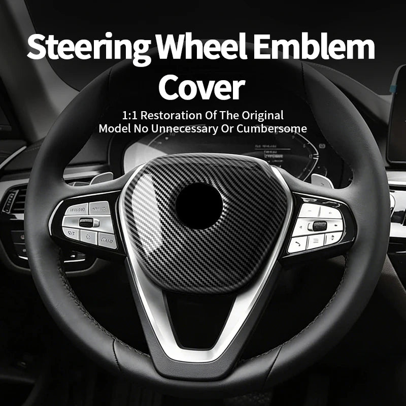 For BMW G-Chassis Carbon Fiber Car Steering Wheel Airbag Trim Protection Cover Car Steering Wheel Airbag Trim Protection Cove