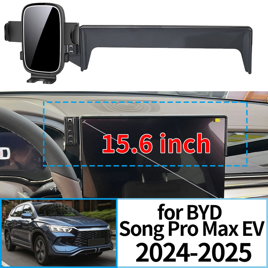 Wireless Charging Phone Mount for BYD Song Pro Max 2024–2025 Car Phone Holder CATUSIKI