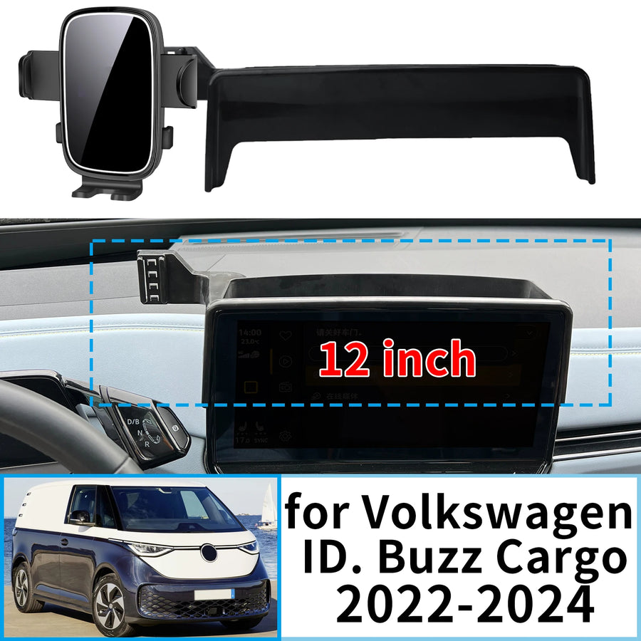 Smart Wireless Charging Phone Mount for Volkswagen ID. Buzz Car Phone Holder CATUSIKI