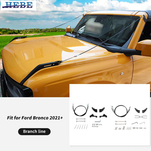 Hood Rope Limb Riser Kit for Ford Bronco 2021 Car Interior Accessory HEBE