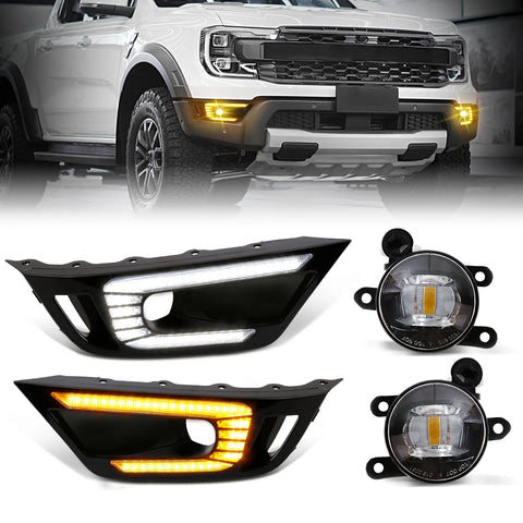 LED DRL Fog Lights for Ford Ranger Raptor 2024 LED Ambient Light MAGIC COLORM