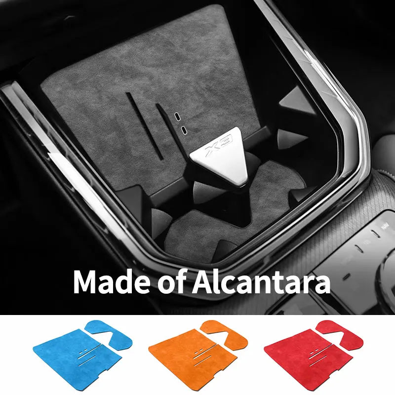For BMW X3 G48 G45 (2025-) Console Cup Holder Wirless Charging Pad Protection Cover Trim Stickers Car Interior Tuning Accesso