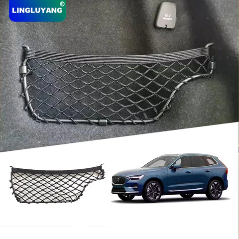 Trunk Side Mesh Storage for Volvo XC60 XC90 XC40 C40 Car Interior Accessory LINGLUYANG