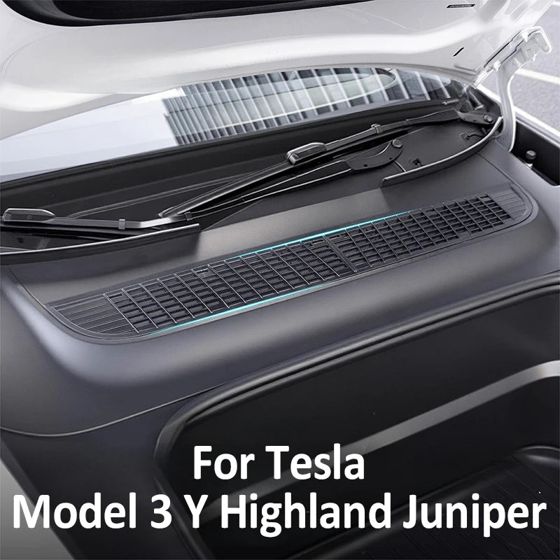 For Tesla Model 3 Highland Model Y Juniper Air-conditioning Inlet Protection Aluminum Dustproof Air Vent Grille Cover Car Int