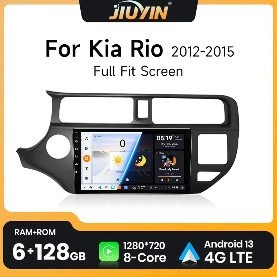 Android 13 Multimedia Player for Kia Rio and K3 2011–2015 Android Head Unit JIUYIN