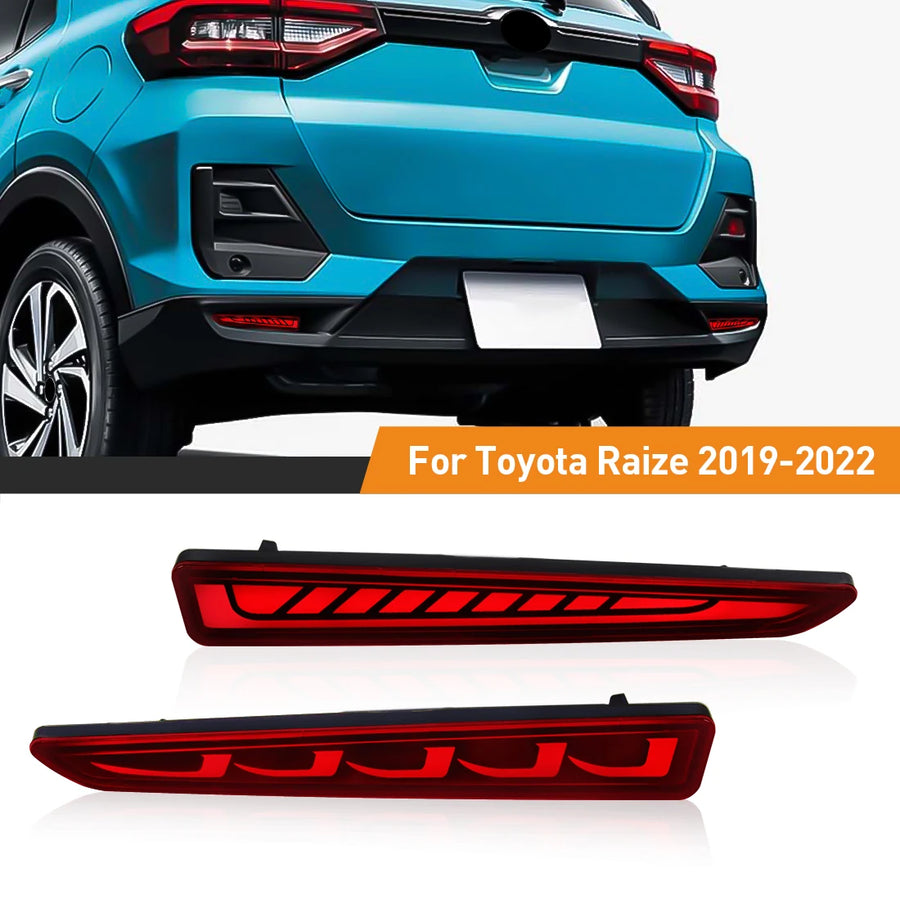 3-in-1 Rear Bumper Light for Toyota Raize 2019-22 Car Interior Accessory MAGIC COLORM