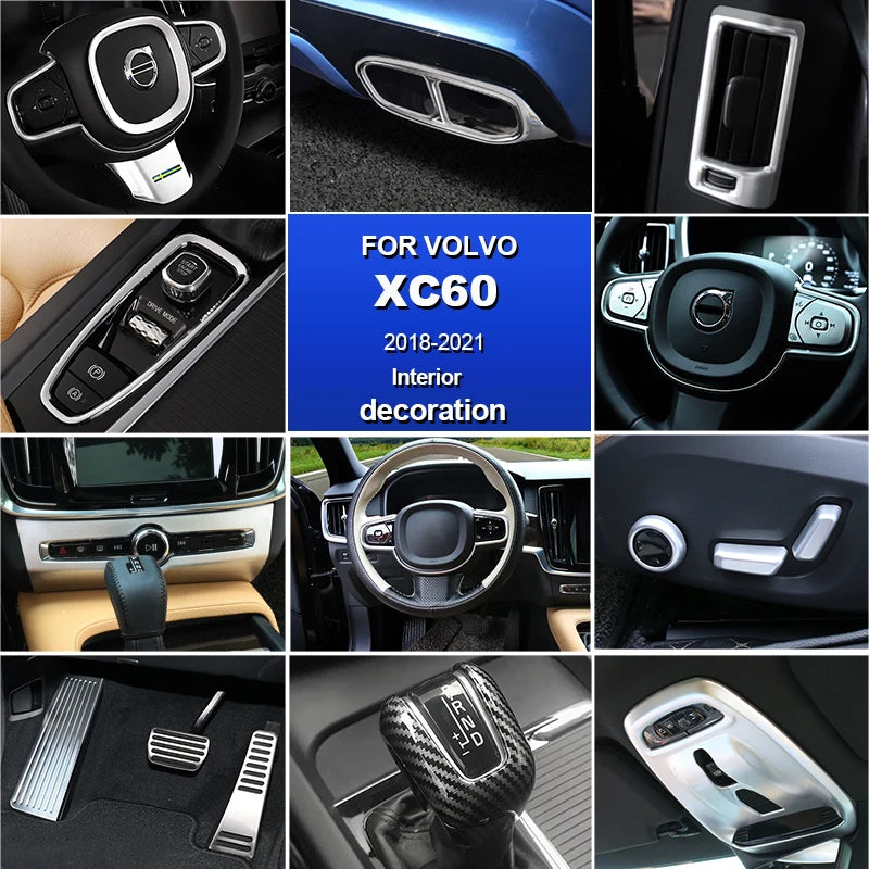 Interior Decoration Sticker Trim for Volvo XC60 2018 Car Interior Accessory LINGLUYANG