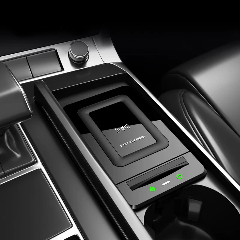 Wireless 15W Fast Phone Charger Audi A6L A7 S6 S7 Car Interior Accessory LINGLUYANG