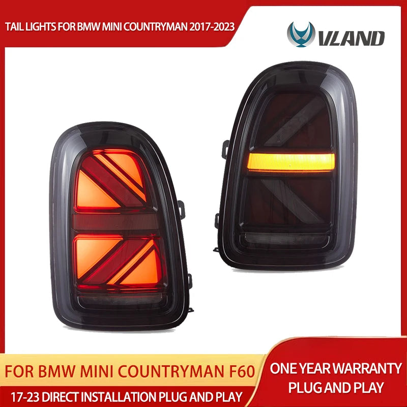 Vland Sequential LED Tail Lights for Mini F60 2017-2023 Car Interior Accessory Vland