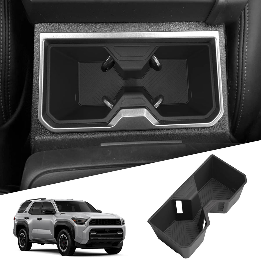 Toyota 4Runner 2025 2026 TPE Center Console Cup Holder Shock-Absorbing Storage Tray Tidying Car Accessories Car Interior Acce