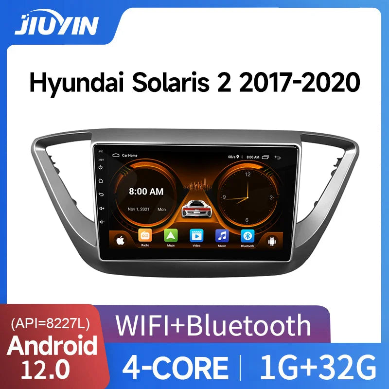 Android Multimedia System with GPS for Hyundai Solaris 2017-2020 Android Head Unit JIUYIN