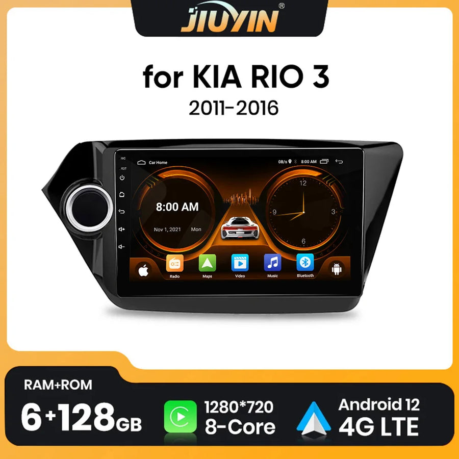 9-Inch Touchscreen Android Head Unit for Kia Rio 2011–2016 Android Head Unit JIUYIN