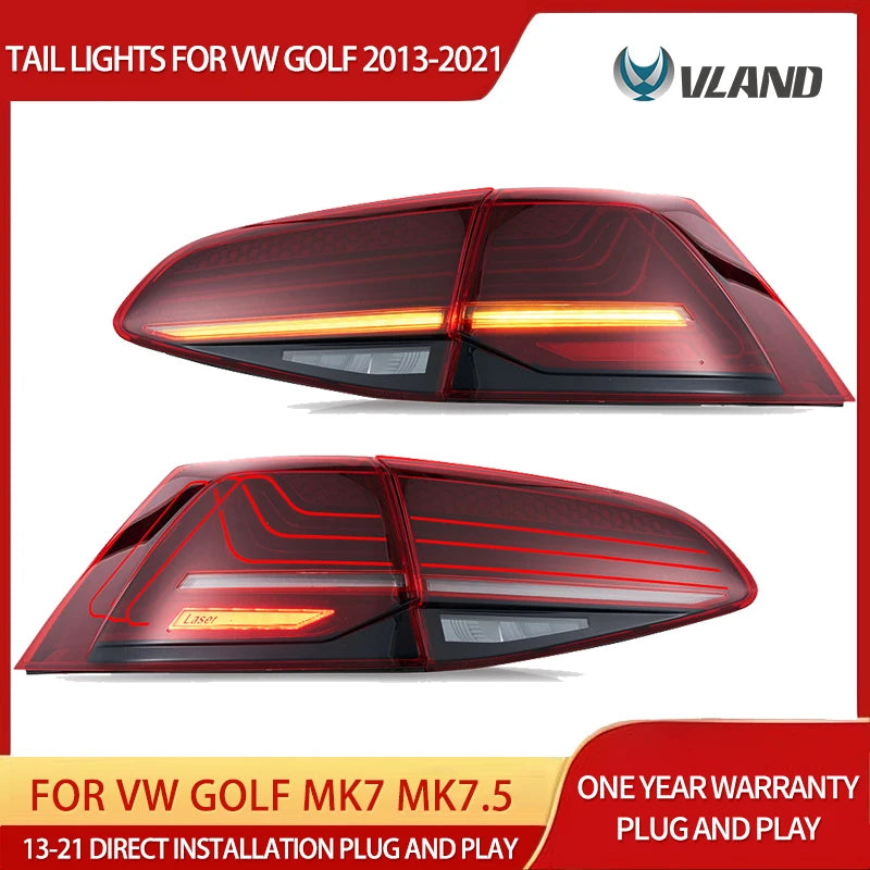 Laser Tail Lights for VW Golf MK7 MK7.5 2013-2021 LED Ambient Light Vland