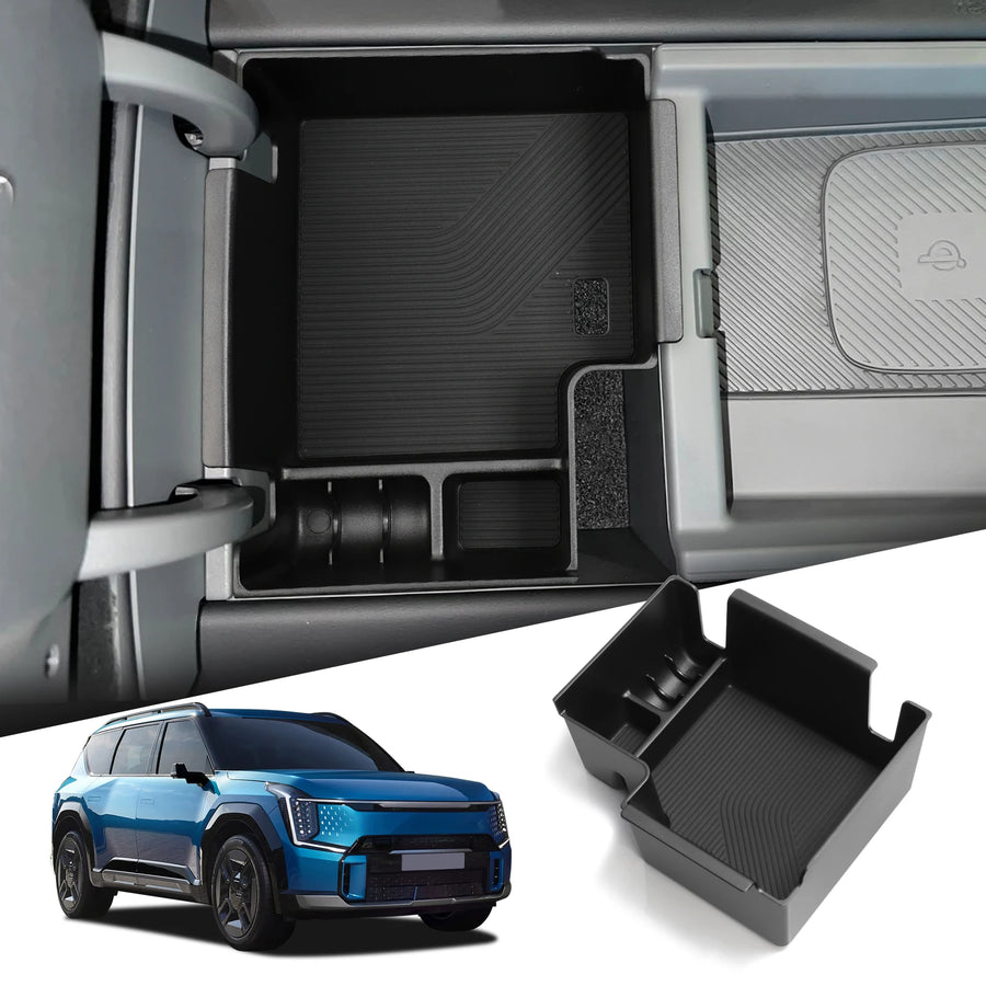 Kia EV9 Center Console Armrest Storage Box Car Tray Organizers Accessories Armrest Box Storage smabee 24EV9 Box
