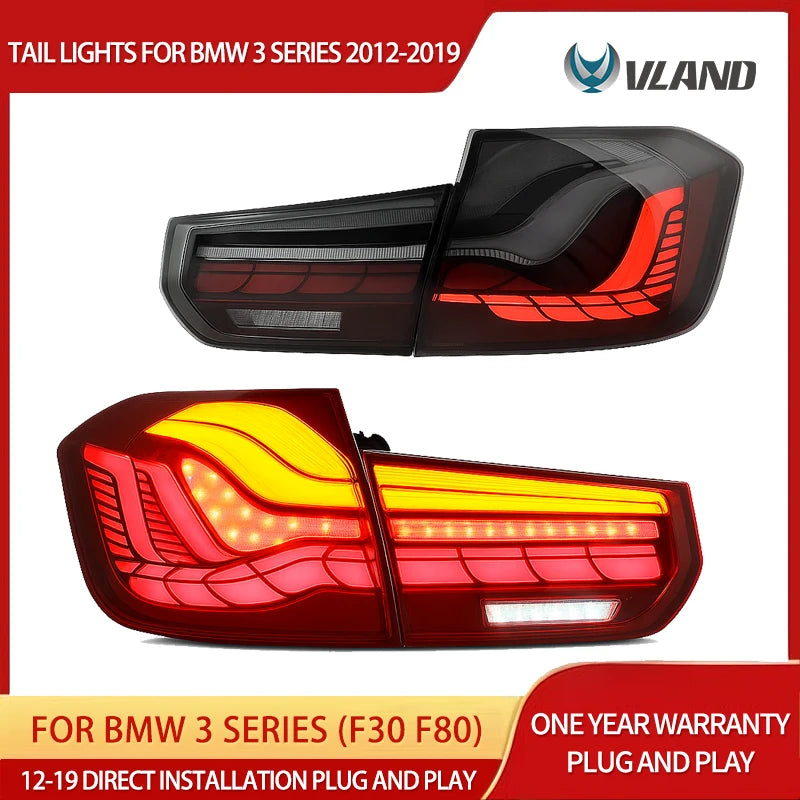 GTS LED Tail Lights for BMW 3 Series F30 2012-2019 LED Ambient Light Vland
