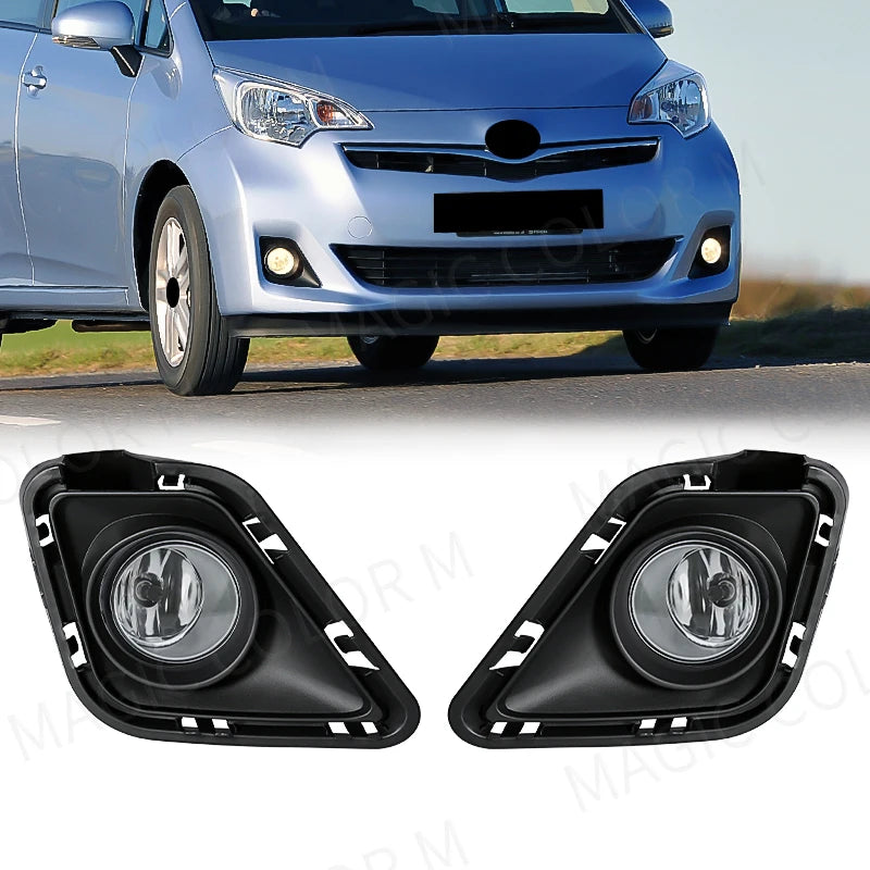 LED Fog Light Assembly for Toyota Ractis 2010-2014 Car Interior Accessory MAGIC COLORM