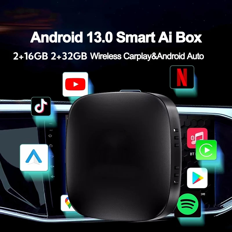 Wireless CarPlay Android Auto AI Box for Vehicles with Wired CarPlay CarPlay Adapter LEXXSON