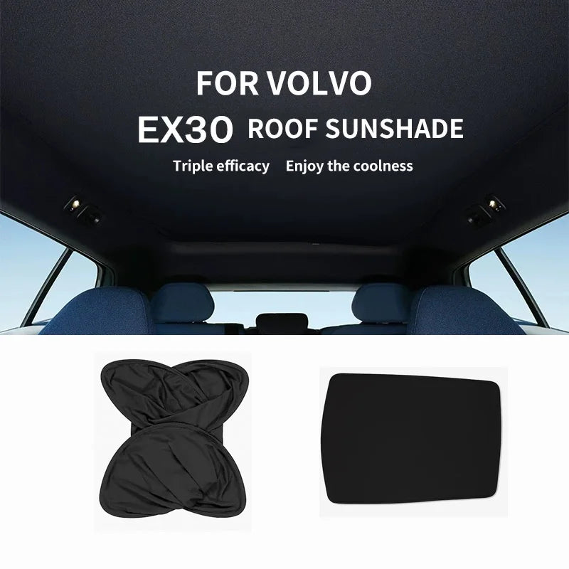 Front Windshield Sun Shade Curtain for Volvo EX30 Car Interior Accessory LINGLUYANG