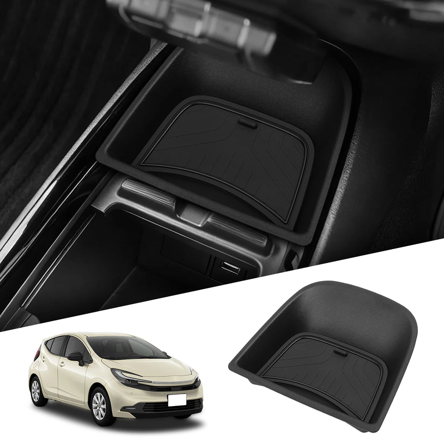 Toyota Aqua 2021-2025 Center Console Tray ABS Car Central Tray Organizer Accessories Tidying Black LED Ambient Light | Car In