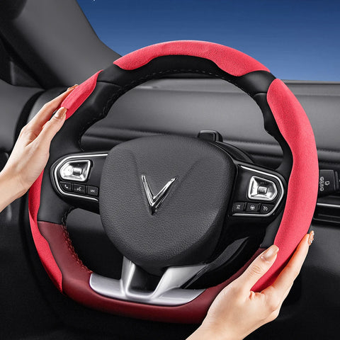 Sports Suede Wheel Cover for Vinfast VF8 VF9 E34 Car Interior Accessory Hocasen