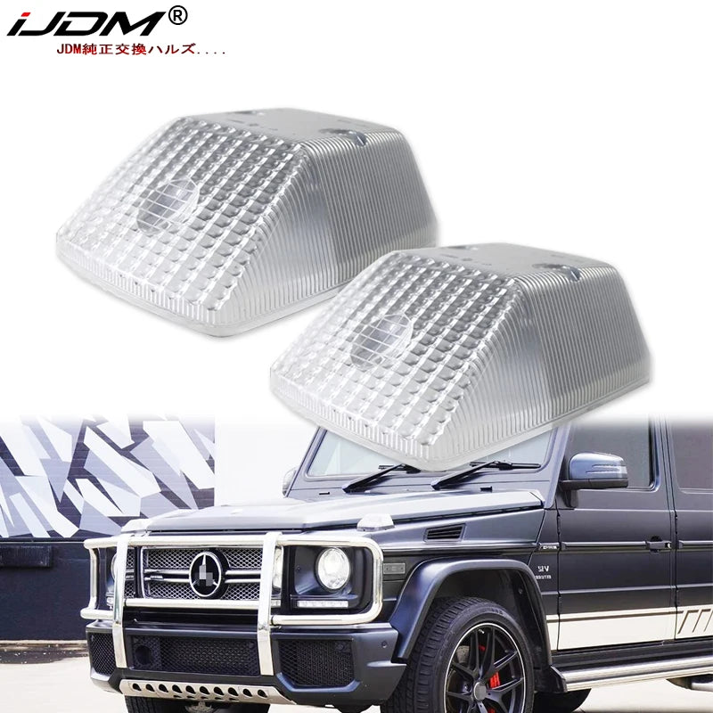 Black Front Corner Lamp for Mercedes G-Class W463 LED Ambient Light iJDM