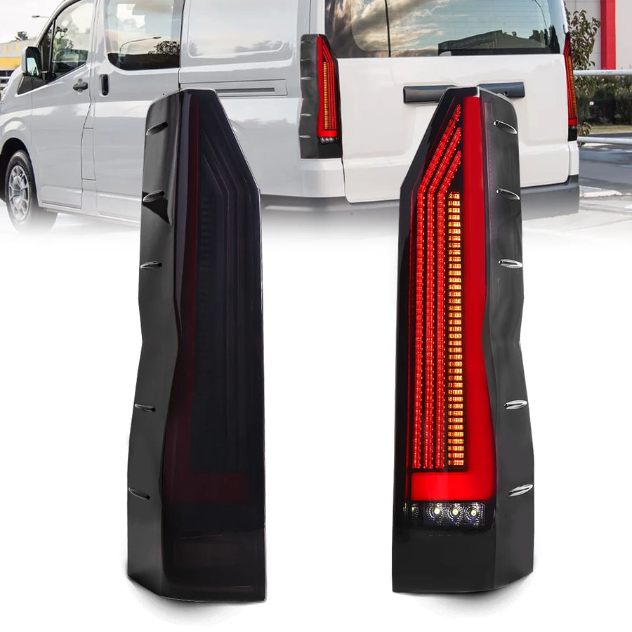 LED Tail Light Assembly Smoked for Toyota Hiace 2019 LED Ambient Light MAGIC COLORM
