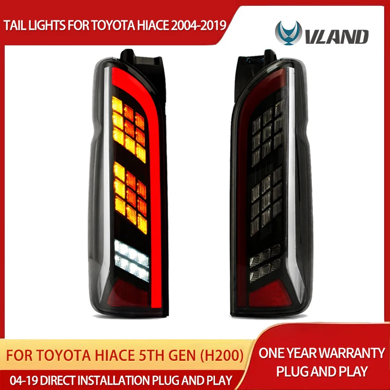 Vland LED Tail Lights for Toyota Hiace 2004-2019 LED Tail Light Vland