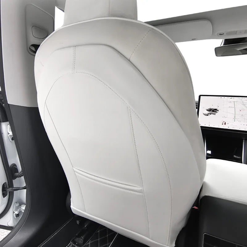 Leather Seat Back Protector Kick Mats for Tesla 3 Y Car Interior Accessory GMUNI