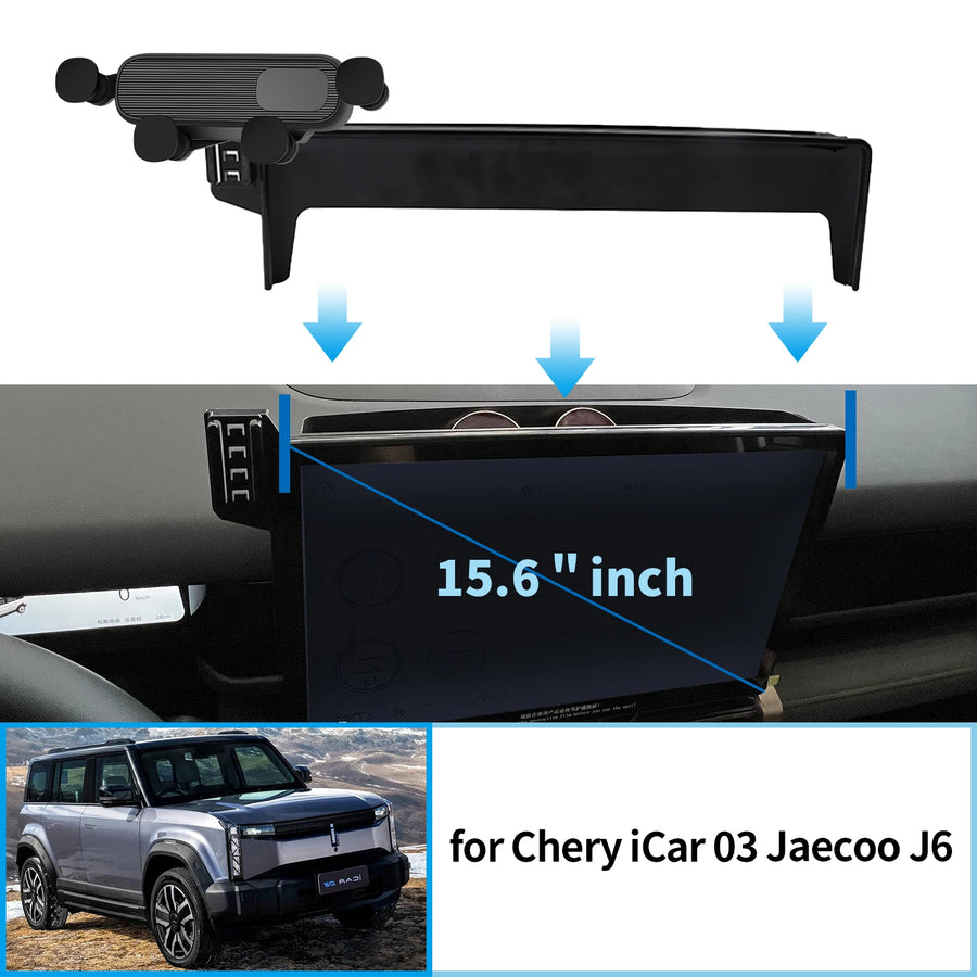 Wireless Fast Charging Phone Holder for Chery iCar 03 2024–2025 Car Phone Holder OEM