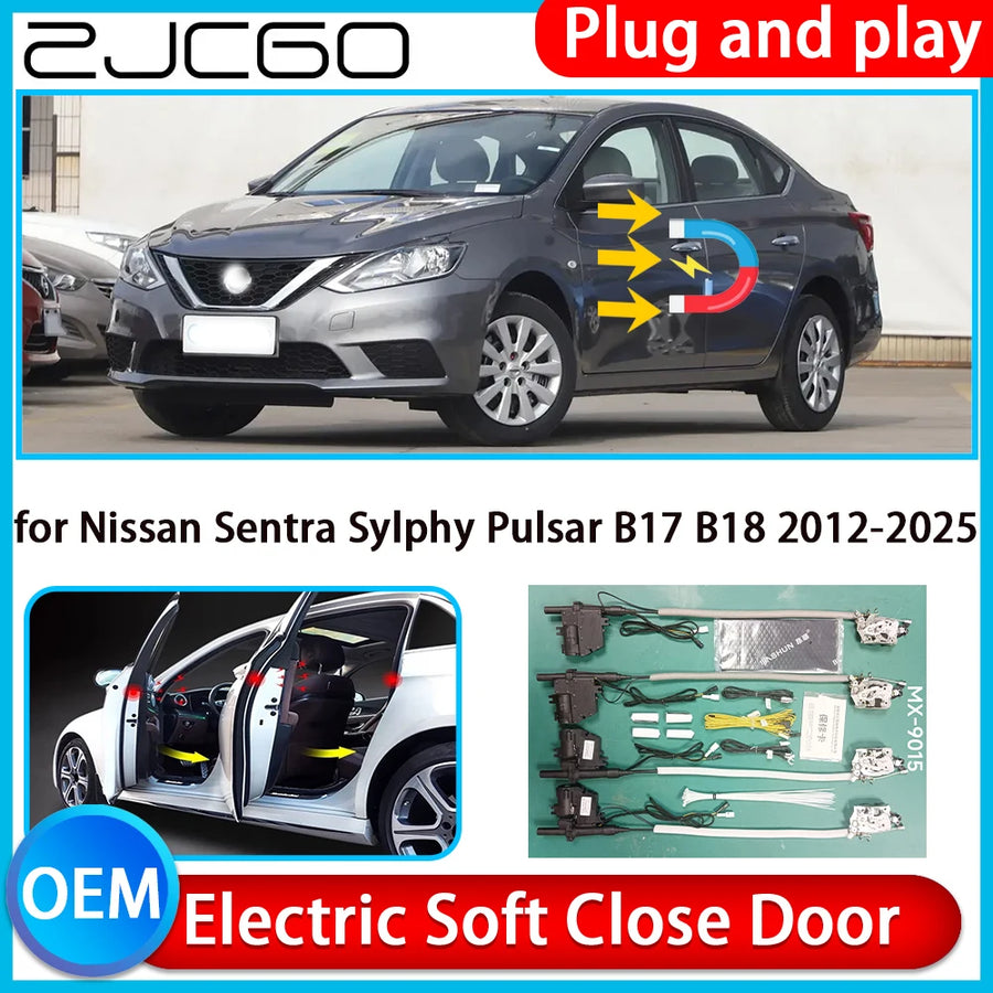 Electric Soft Close Door Latch Kit for Nissan Sentra 2012–2025 Car Interior Accessory ZJCGO