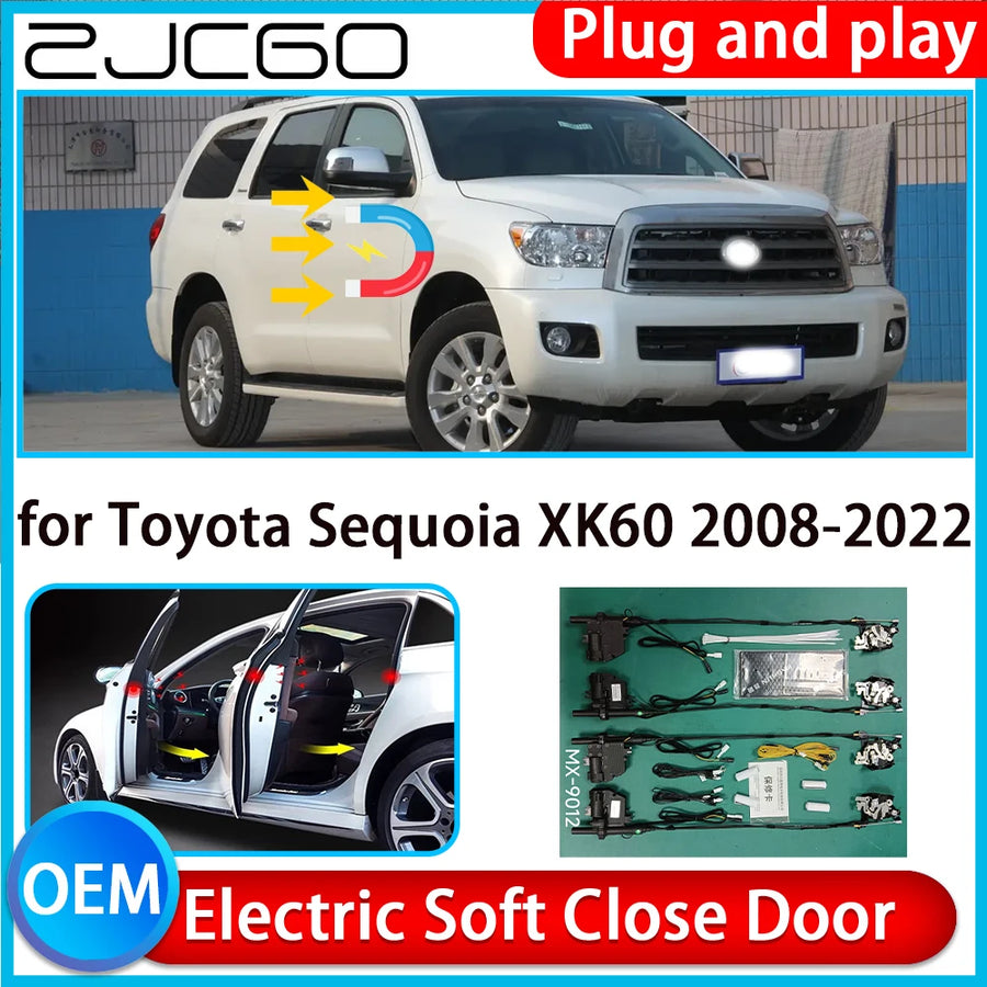 Automatic Electric Soft Close Door Kit for Toyota Sequoia 2008–2022 Car Interior Accessory ZJCGO Default Title
