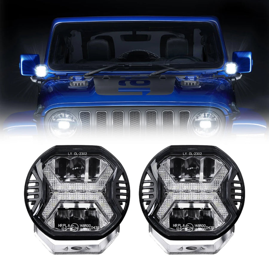 Led Work Light Bar 4 Inch Led Headlight 12v Drl for Jeep Wrangler JK Off Road 4x4 Truck accessories Lada Atv Spotlight Car Li