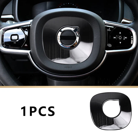Steering Wheel Sequin Frame for Volvo XC90 S60 Car Interior Accessory LINGLUYANG