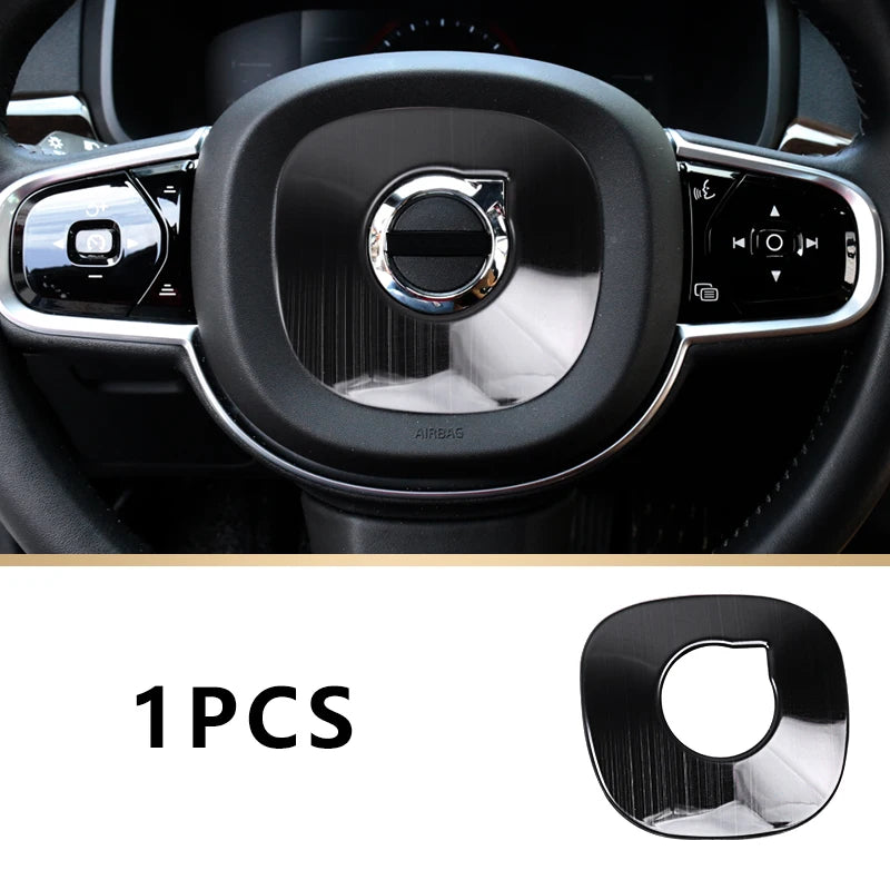 Steering Wheel Sequin Frame for Volvo XC90 S60 Car Interior Accessory LINGLUYANG