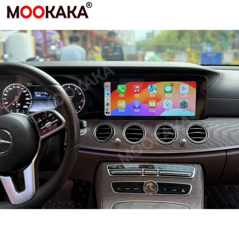 24.6" Dual Screen Android Head Unit for Mercedes E Class Android Head Unit Aotsr 8G256G and 360Camera Eight Core