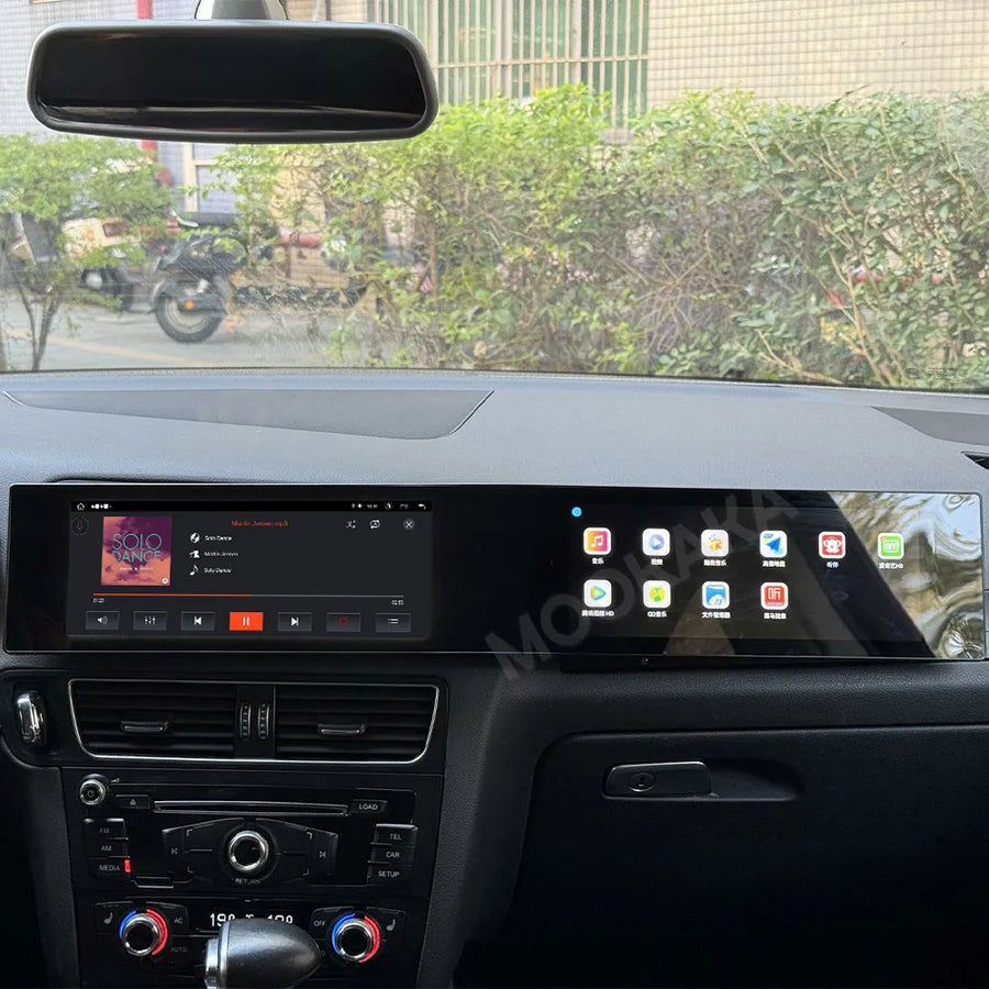 24.6" Dual Screen Android Head Unit for Audi Q5 2009–2017 Android Head Unit Aotsr 4GB 64GB Carplay Eight Core