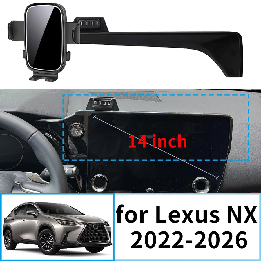 Smart Wireless Fast Charging Phone Mount for Lexus NX 2022–2026 Car Phone Holder OEM