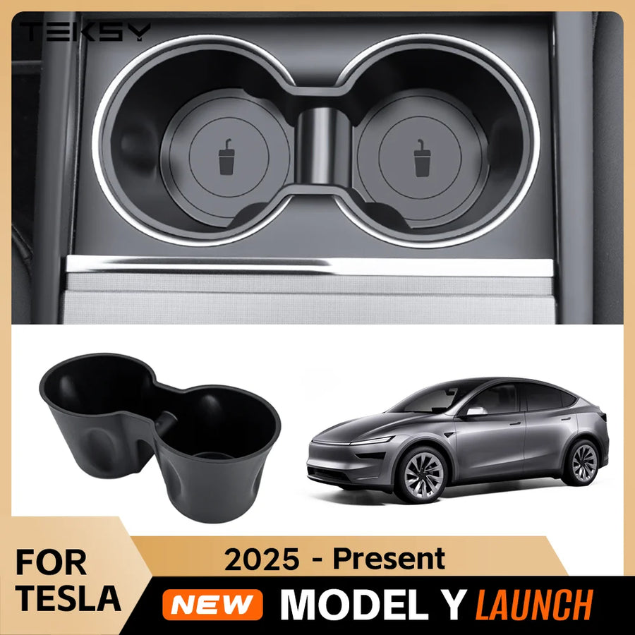 Watercup Holder for Tesla New Model Y 2025 Launch Juniper Model 3 2024 Highland Cup Holder OEM